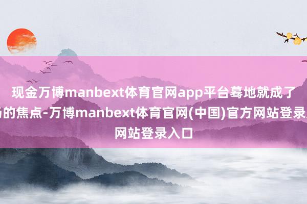 现金万博manbext体育官网app平台蓦地就成了全场的焦点-万博manbext体育官网(中国)官方网站登录入口