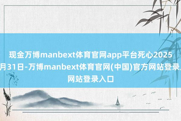 现金万博manbext体育官网app平台死心2025年3月3